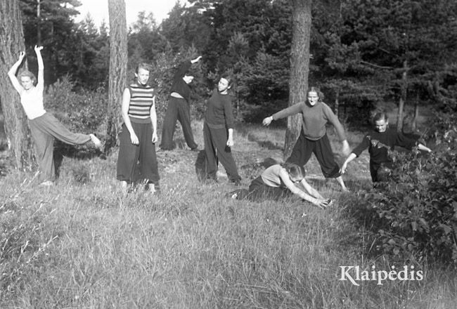 pavadinimas: Resp. rinktinės treniruotė Klaipėdoje. 1955 m., raktai: lengvoji atletika rinktinė