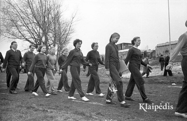 pavadinimas: Klaipėdos lengvaatlečiai Liepojoje. 1956, raktai: lengvoji atletika Liepoja